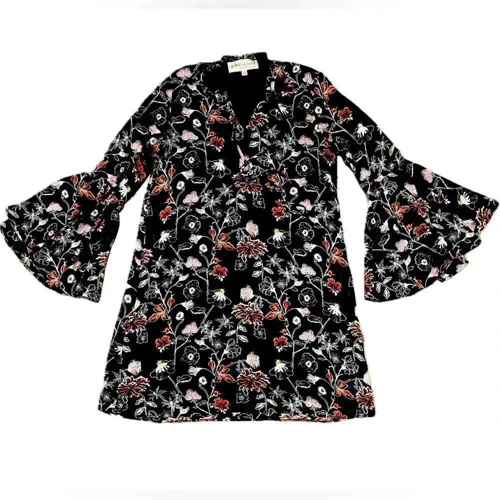Xs whimsical loose fit boho dress philosophy